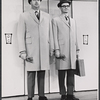 Willard Waterman and William Major in the stage production How to Succeed in Business Without Really Trying