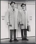 Willard Waterman and William Major in the stage production How to Succeed in Business Without Really Trying