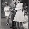 Maureen Arthur, Dick Kallman and Dyan Cannon [right] in the stage production How to Succeed in Business Without Really Trying