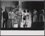 Maureen Arthur [center] and ensemble in the stage production How to Succeed in Business Without Really Trying