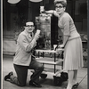 William Major [right] and unidentified in the stage production How to Succeed in Business Without Really Trying