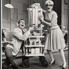 Ralph Purdum and unidentified in the stage production How to Succeed in Business Without Really Trying