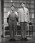 Ronnie Welsh [right] and unidentified in the stage production How to Succeed in Business Without Really Trying