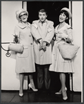 Ronnie Welsh, Michele Lee and unidentified in the stage production How to Succeed in Business Without Really Trying