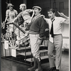 Jeff De Benning, Ronnie Welsh and ensemble in the stage production How to Succeed in Business Without Really Trying