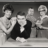 Ronnie Welsh [center] and unidentified others in the stage production How to Succeed in Business Without Really Trying