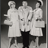 Ronnie Welsh [center] and unidentified others in the stage production How to Succeed in Business Without Really Trying