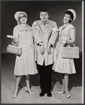 Ronnie Welsh [center] and unidentified others in the stage production How to Succeed in Business Without Really Trying