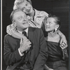 Leon Ames, Patricia Smith and Peggy Conklin in rehearsal for the stage production Howie