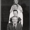 Leon Ames, Peggy Conklin, Albert Salmi and Patricia Smith in rehearsal for the stage production Howie