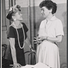 Peggy Conklin and Phoebe Ephron in rehearsal for the stage production Howie