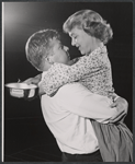 Albert Salmi and Patricia Smith in rehearsal for the stage production Howie