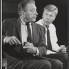 Leon Ames and Albert Salmi in rehearsal for the stage production Howie