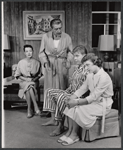 Peggy Conklin, Leon Ames, Albert Salmi and Patricia Smith in the stage production Howie