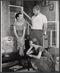 Peggy Conklin, Patricia Smith and Albert Salmi in the stage production Howie