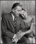 Leon Ames and Peggy Conklin in the stage production Howie