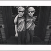 Nine year old Puerto Rican albino twins, Brooklyn, New York