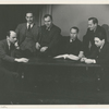 Morris Carnovsky, Elia Kazan, Kermit Bloomgarden, Roman Bohnen and Luther Adler at a Table