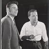 Warner Leroy [right] and unidentified in rehearsal for the stage production The Golden Six