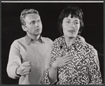 Alvin Epstein and Viveca Lindfors in rehearsal for the stage production The Golden Six