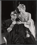 Roger Evan Boxill and unidentified actress in the stage production The Golden Six