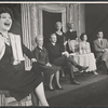 Ruth Gordon [left], Mildred Natwick [second from left], Diane Cilento [center], Sasha Von Scherler [third from right], Bill Becker [right] and unidentified others in the stage production The Good Soup