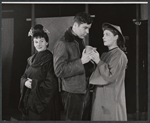 Jane Hoffman, Albert Salmi and Uta Hagen in the 1956 Off-Boadway production of The Good Woman of Setzuan