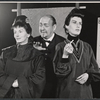 Jane Hoffman, Zero Mostel and Nancy Marchand in the 1956 Off-Boadway production of The Good Woman of Setzuan