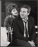 Cara Williams and Sydney Chaplin in rehearsal for the stage production Goodbye, Charlie