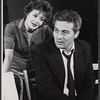 Cara Williams and Sydney Chaplin in rehearsal for the stage production Goodbye, Charlie