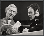 Milton Berle and Bob Dishy in the stage production The Goodbye People