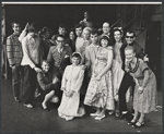 Peggy Lee Brennan, Jimmie F. Skaggs, Vincent Otero, Cynthia Darlow, David Paymer, Shirl Bernheim [front] and unidentified others in the tour of stage production Grease