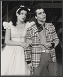 Adrian Zmed and unidentified in the tour of stage production Grease