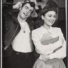 Peter Gallagher and Gail Edwards in the stage production Grease