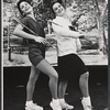 Gail Edwards and Ann-Ngaire Martin in the stage production Grease