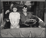 Gail Edwards and Peter Gallagher in the stage production Grease