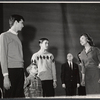 Anthony Perkins, John Megna, Ian Tucker, and Ellen McCown in rehearsal for the stage production Greenwillow