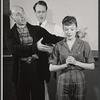 Lee Cass, Ellen McCown, and director George Roy Hill in rehearsal for the stage production Greenwillow