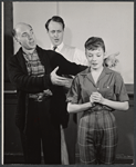 William Chapman, Ellen McCown and director George Roy Hill in rehearsal for the stage production Greenwillow