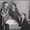 Ellen McCown, Anthony Perkins and music director Abba Bogin in rehearsal for the stage production Greenwillow