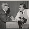 Cecil Kellaway and director George Roy Hill in rehearsal for the stage production Greenwillow