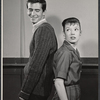 Anthony Perkins and Ellen McCown in rehearsal for the stage production Greenwillow