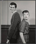 Anthony Perkins and Ellen McCown in rehearsal for the stage production Greenwillow