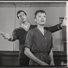 Anthony Perkins and Ellen McCown in rehearsal for the stage production Greenwillow