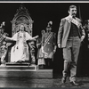 Alec McCowen [center] and ensemble in the stage production Hadrian VII