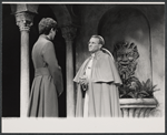 Alec McCowen [right] and unidentified in the stage production Hadrian VII