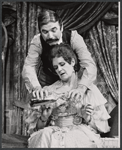 Sydney Sturgess [bottom] and unidentified in the stage production Hadrian VII