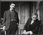Alec McCowen [right] and unidentified in the stage production Hadrian VII