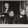 Marie Paxton and Alec McCowen [left] in the stage production Hadrian VII