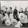 Tommy Steele and company in rehearsal for the stage production Half a Sixpence
